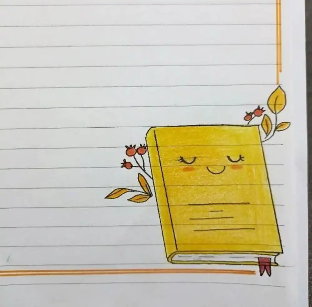 ایده نقاشی ساده دفتر مشق