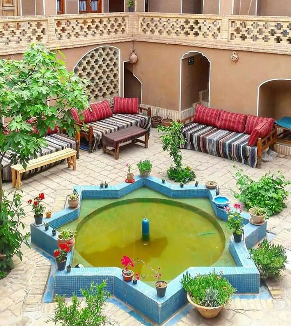 طراحی حیاط خلوت سنتی