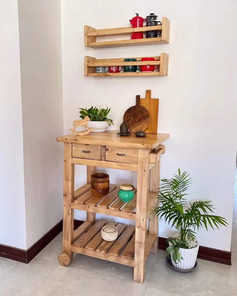 دکور استند چوبی آشپزخانه