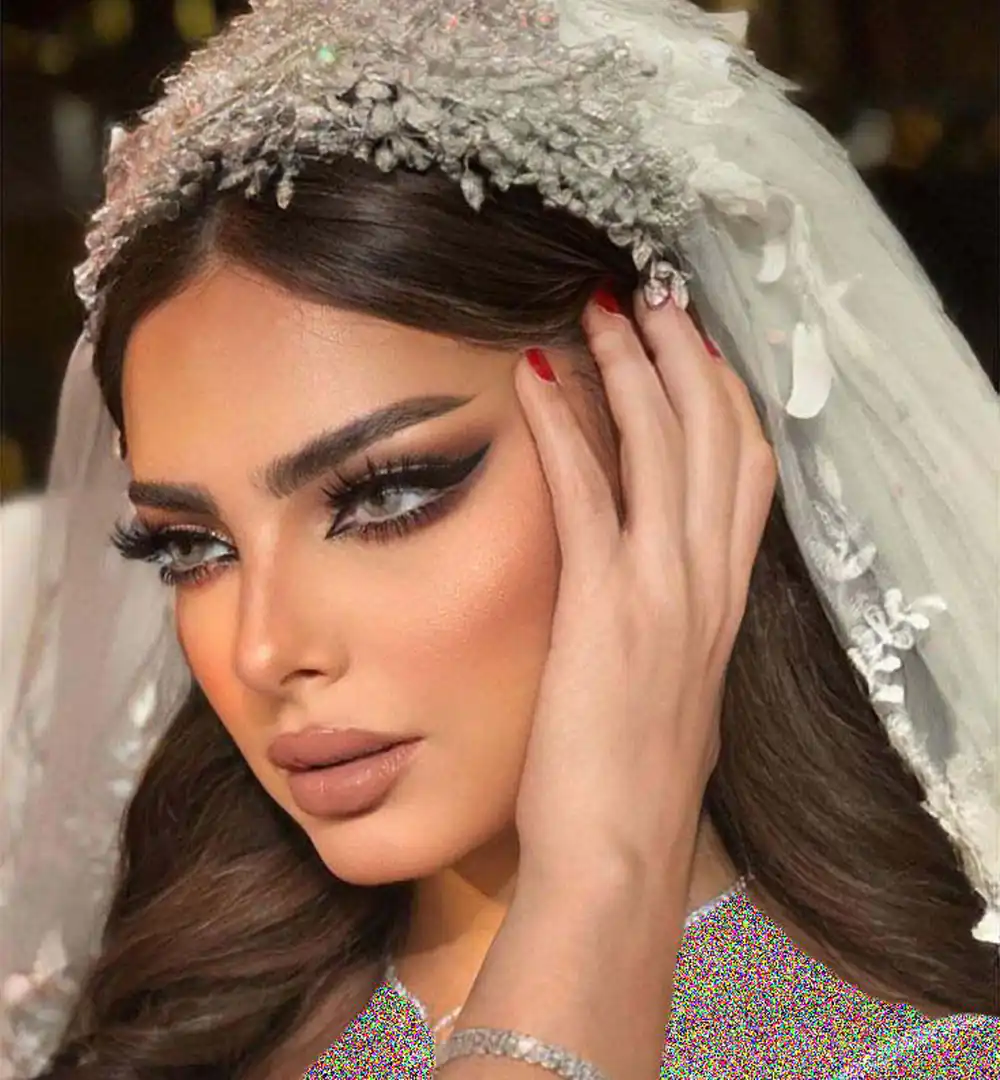 مدل آرایش عروس عربی