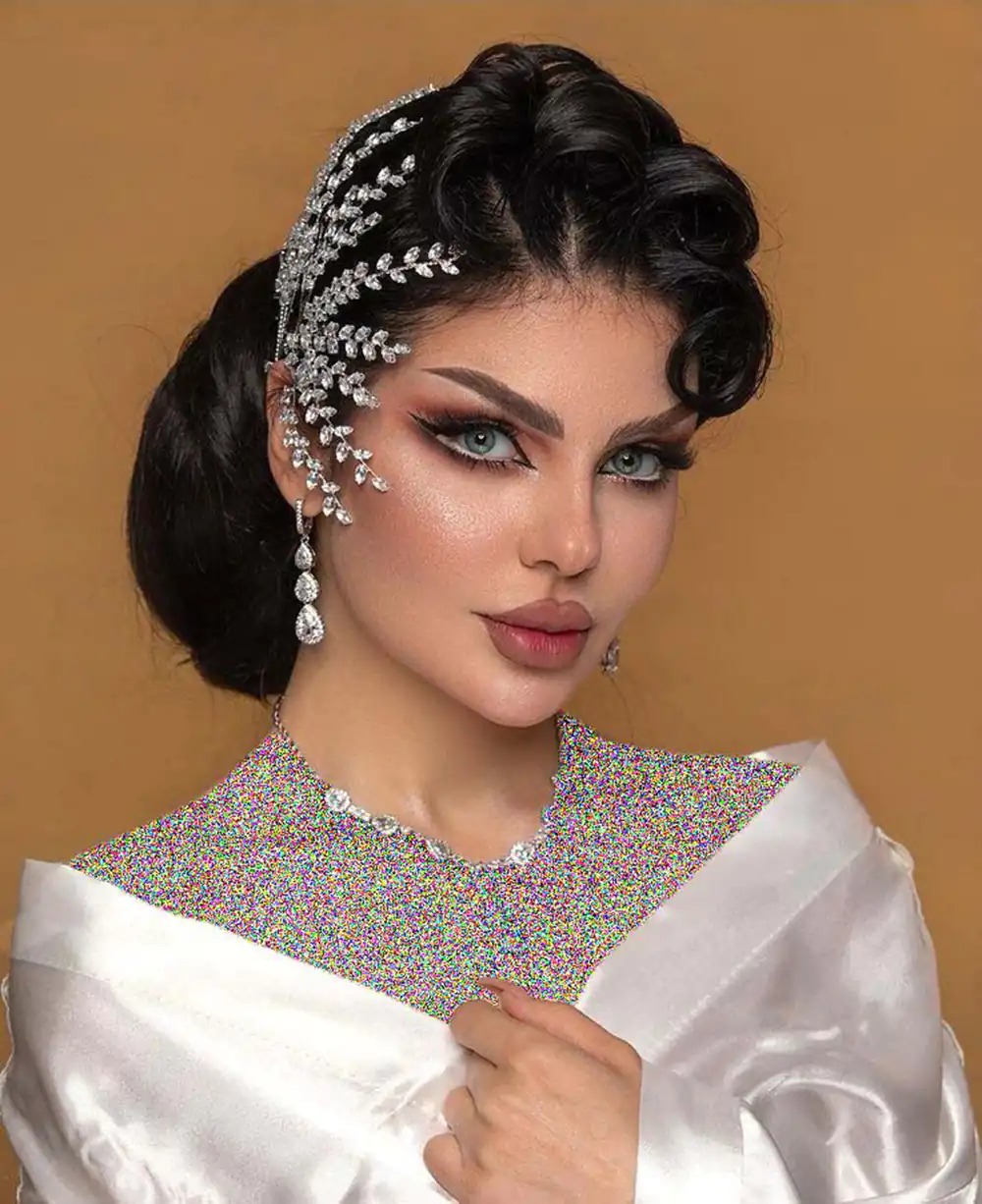 مدل آرایش عروس عربی