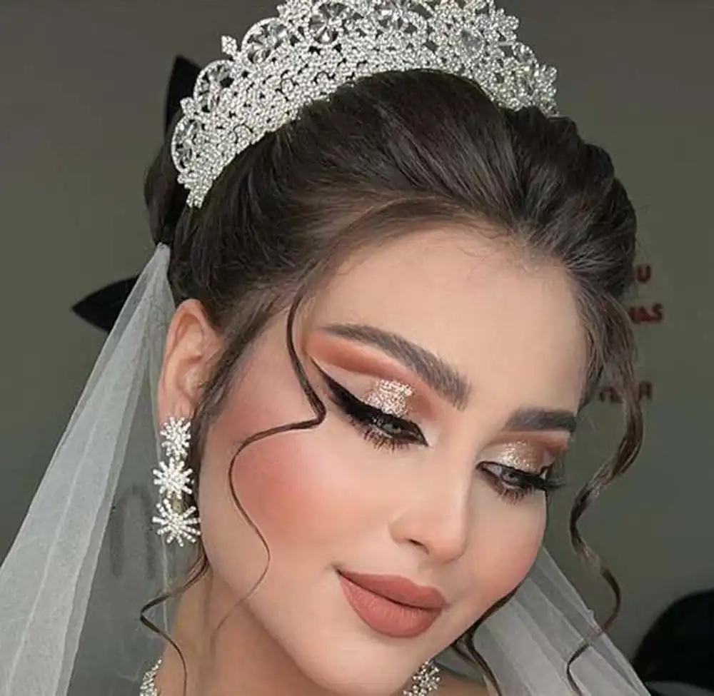 مدل آرایش عروس عربی
