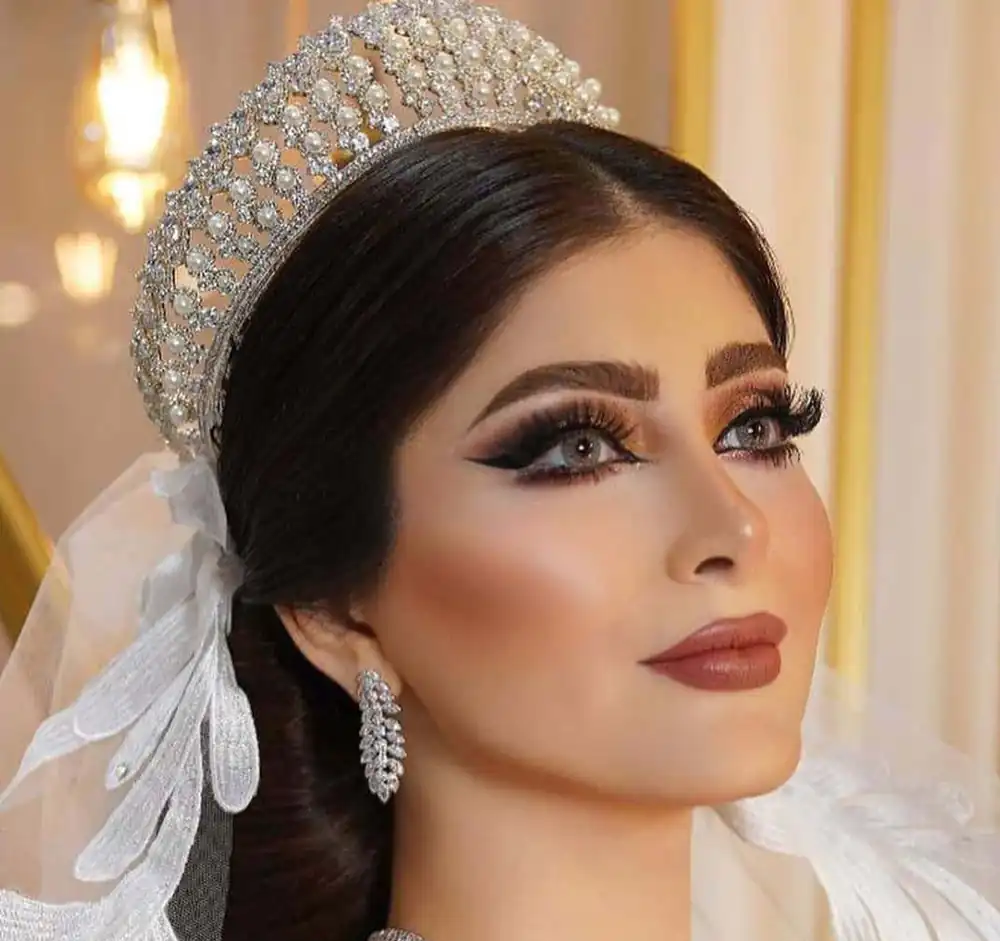 مدل آرایش عروس عربی