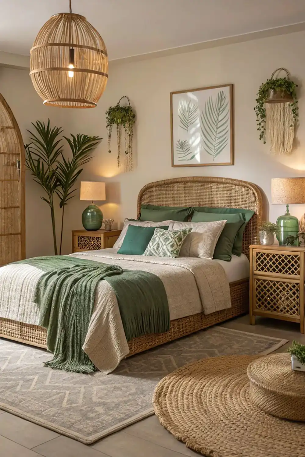 اتاق خواب با تخت دونفره