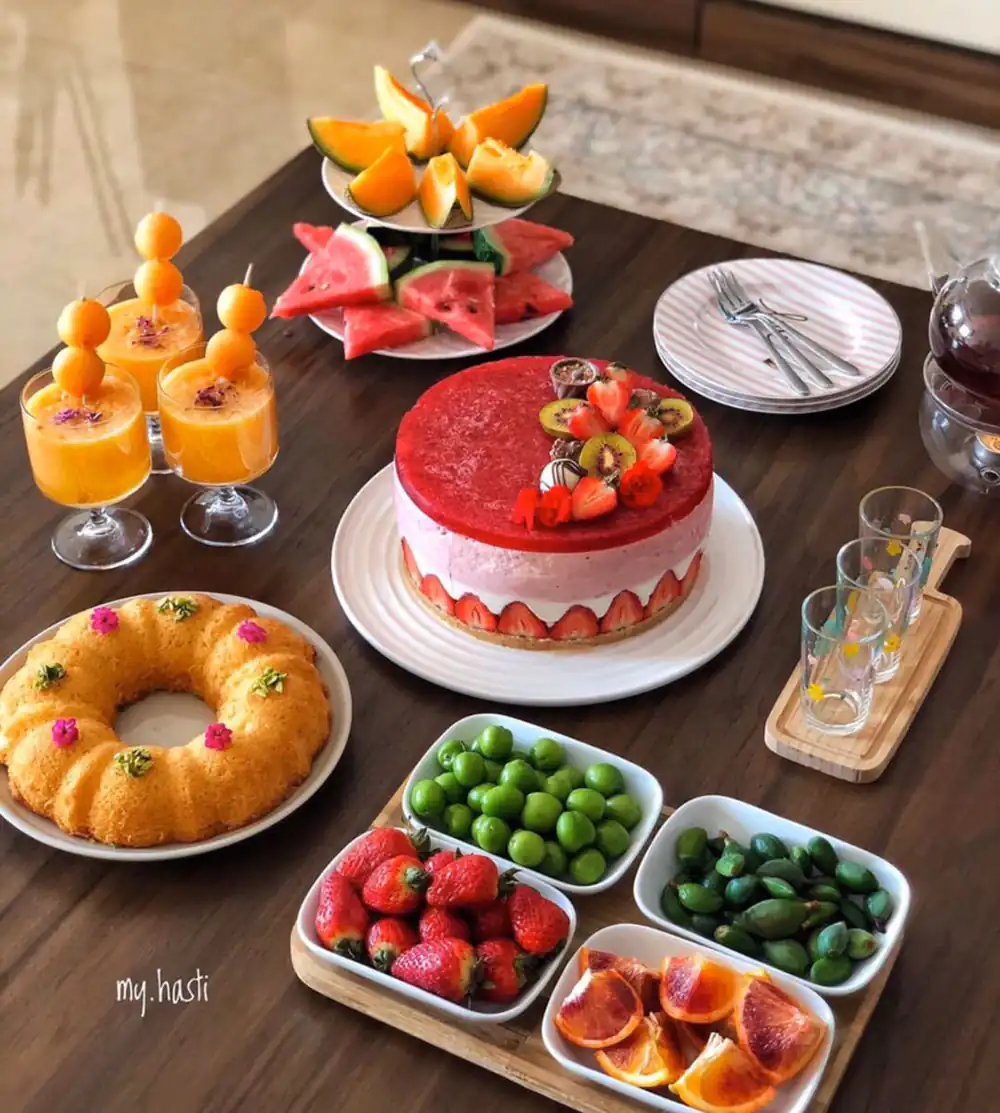 چیدمان سفره یلدا