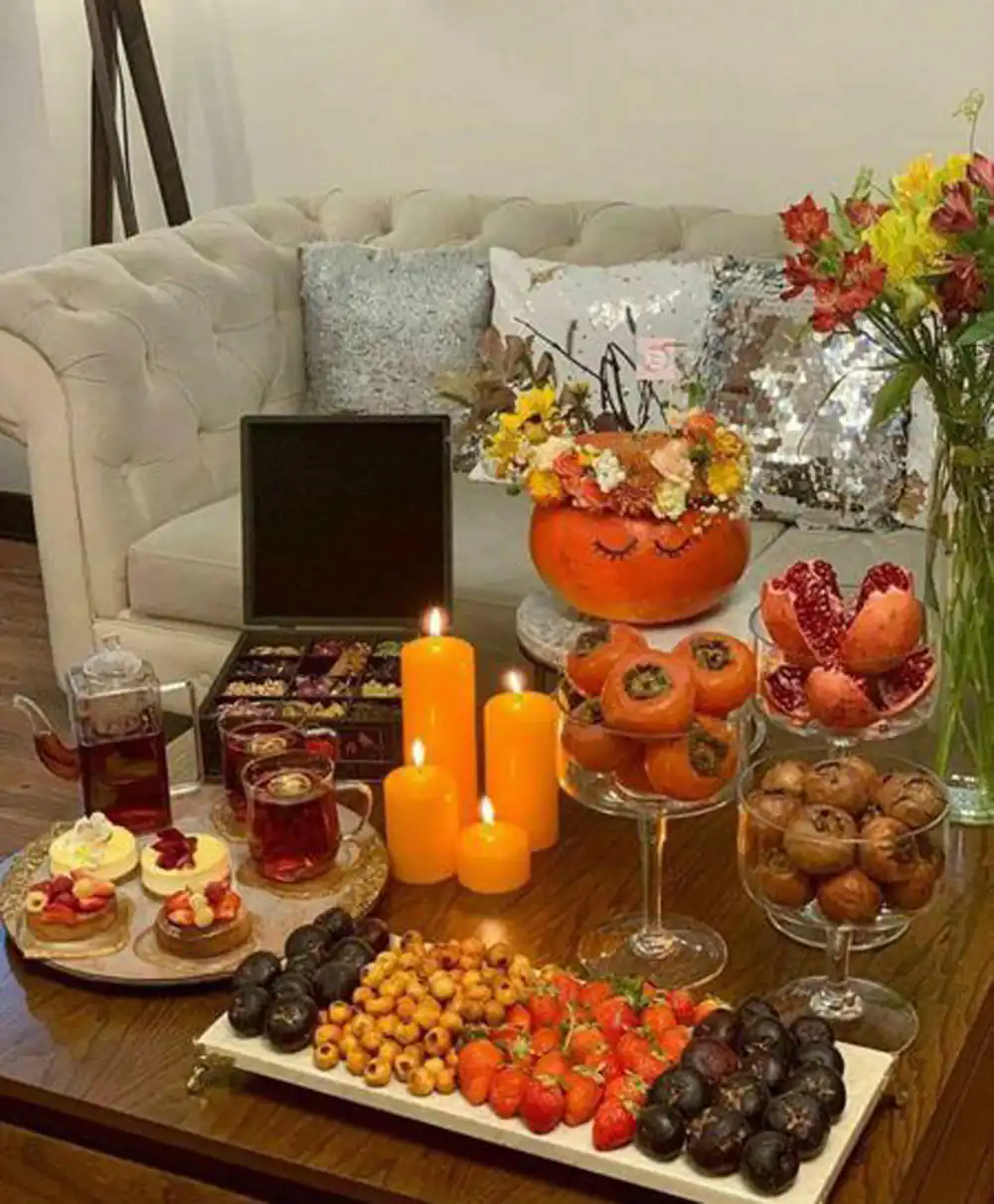 چیدمان سفره یلدا