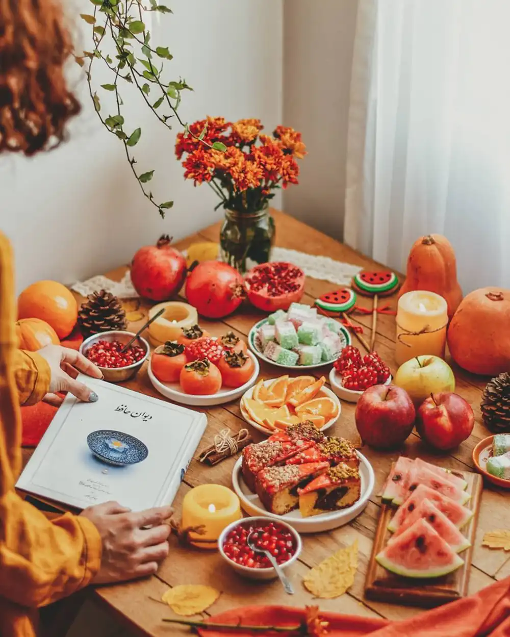  دکور میز یلدا