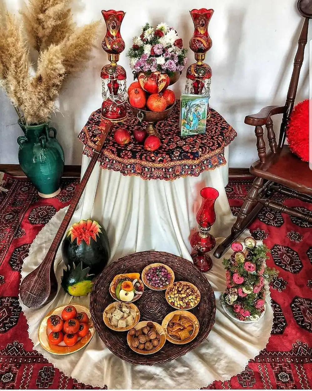  دکور میز یلدا