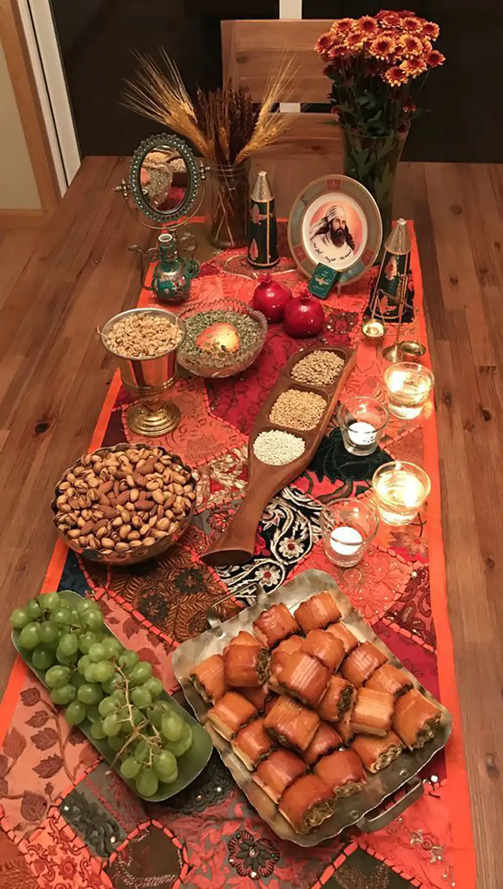  دکور میز یلدا