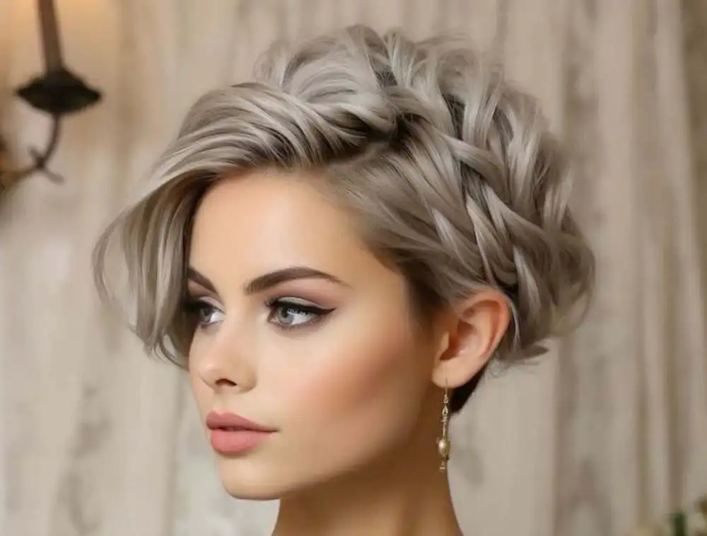 آرایش صورت با موی کوتاه