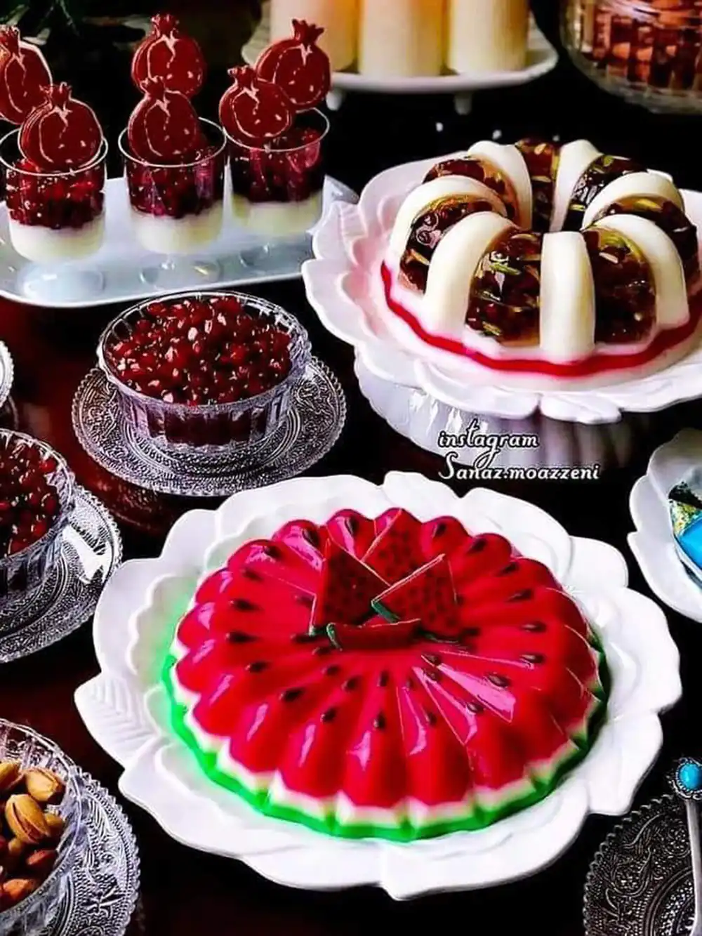 ایده تزیین دسر شب یلدا