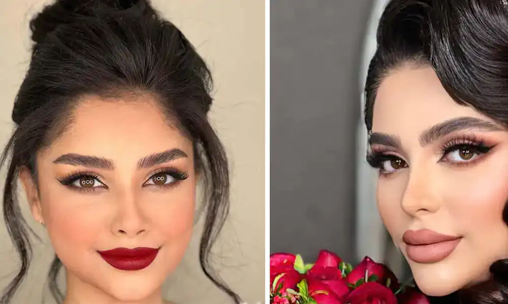 آرایش صورت با موی مشکی