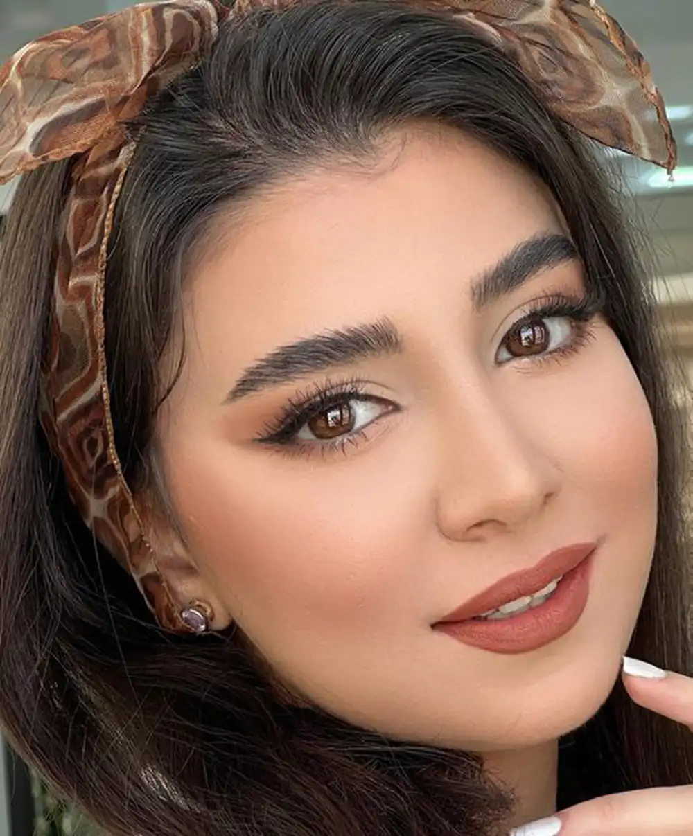 آرایش صورت با موی مشکی