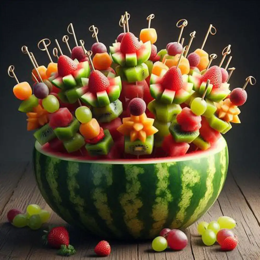 میوه آرایی شب یلدا با هندوانه