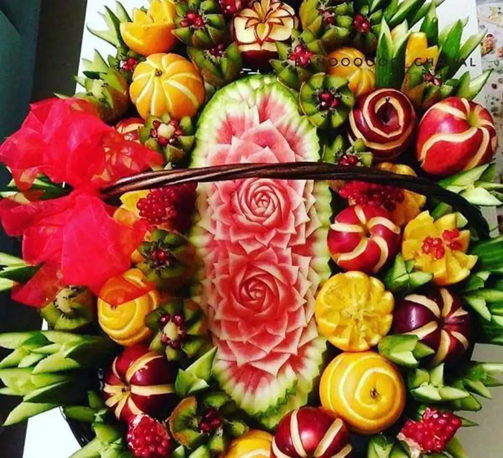 میوه آرایی شب یلدا با هندوانه