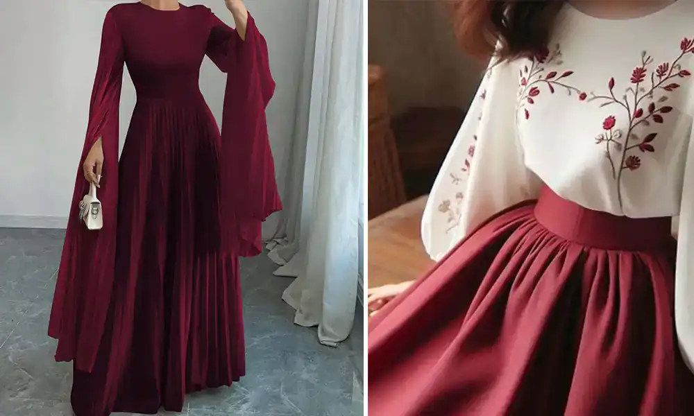 مدل لباس قرمز شب یلدا