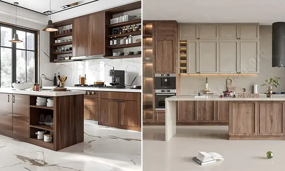 کابینت آشپزخانه مدرن چوبی