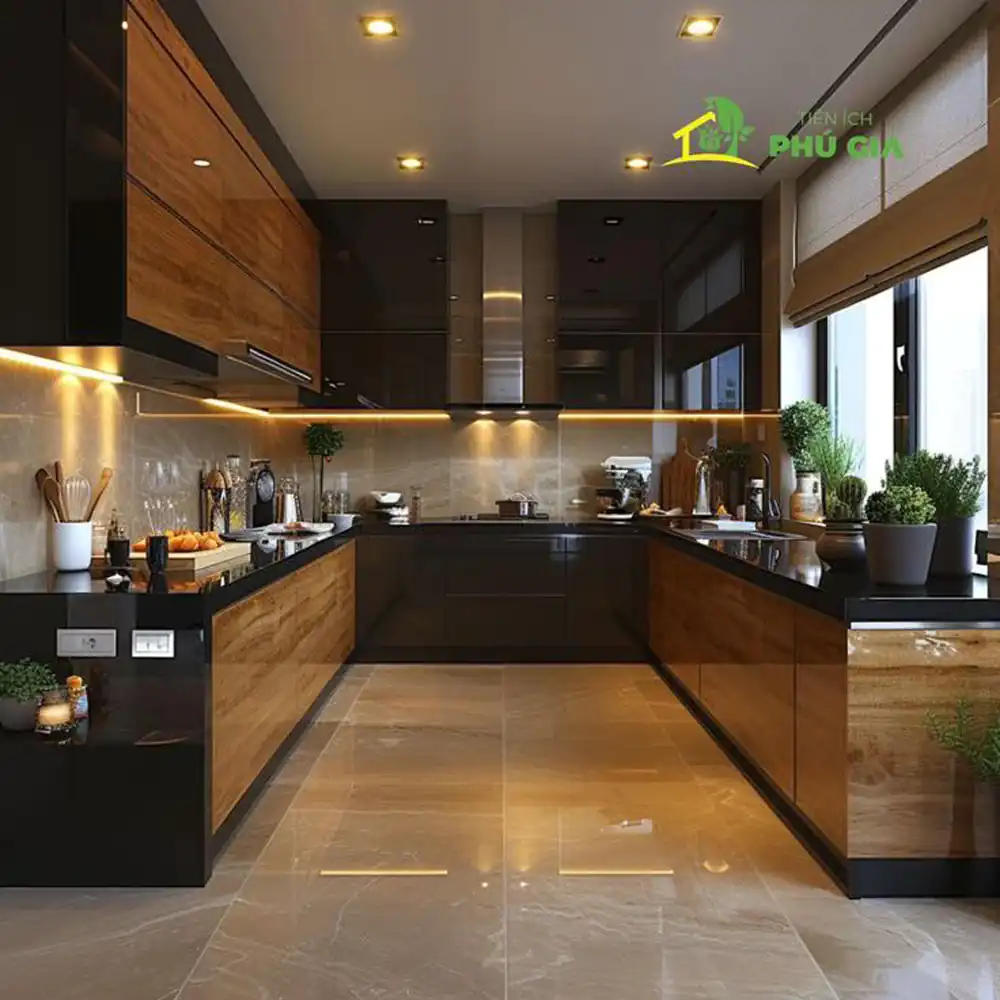 کابینت آشپزخانه مدرن چوبی