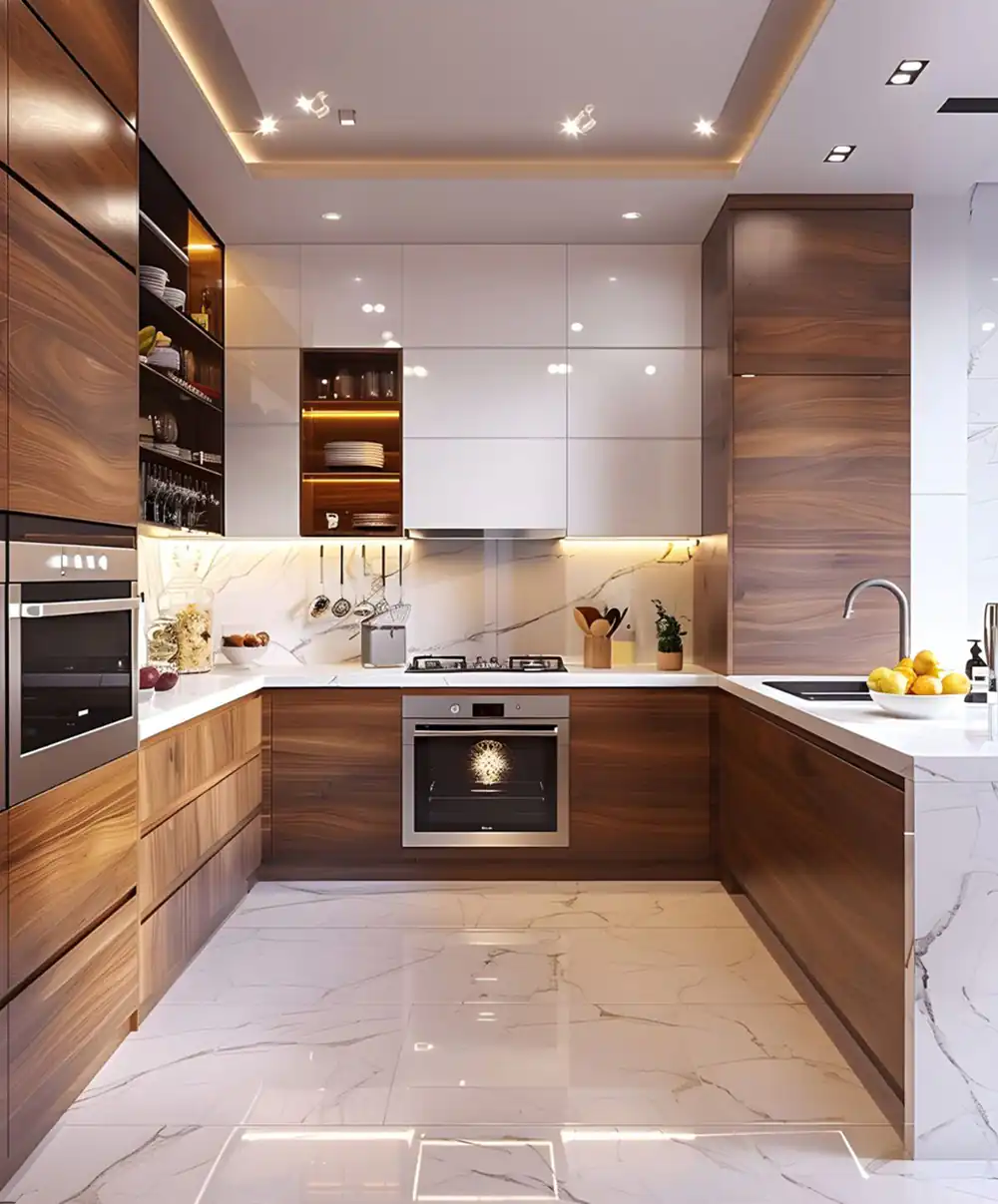 کابینت آشپزخانه مدرن چوبی