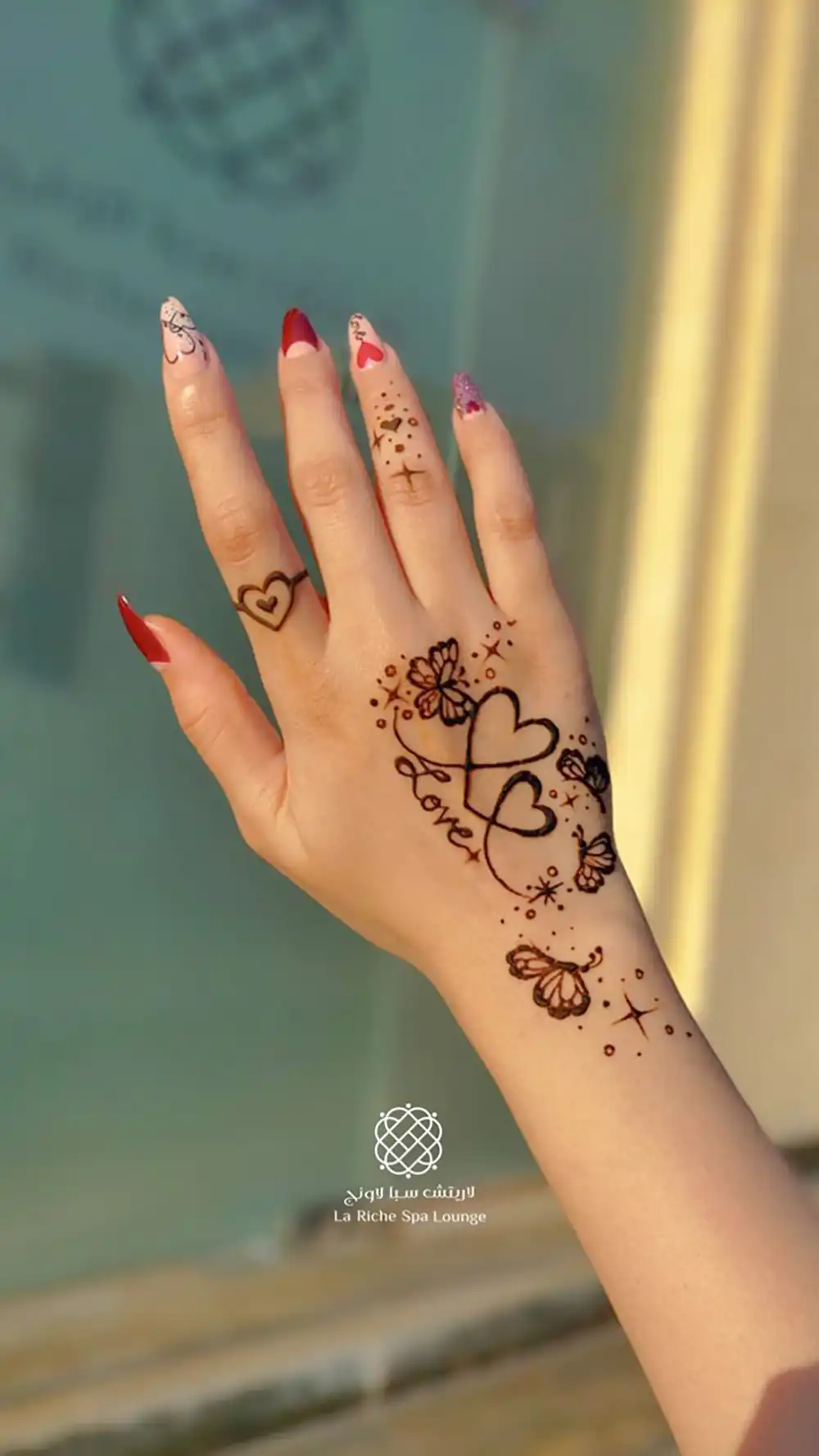 نقش حنا دخترانه