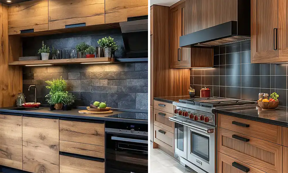 کابینت طرح چوب جدید