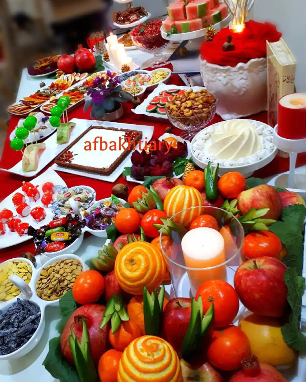 تزیین میوه شب یلدا جدید