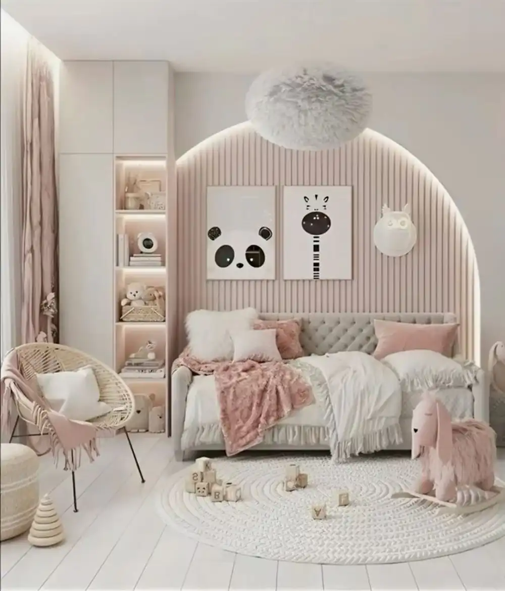 اتاق کودک دخترانه شیک
