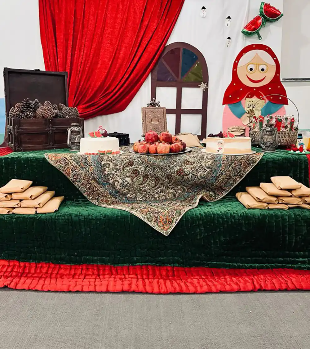 تزیینات یلدایی برای مدرسه