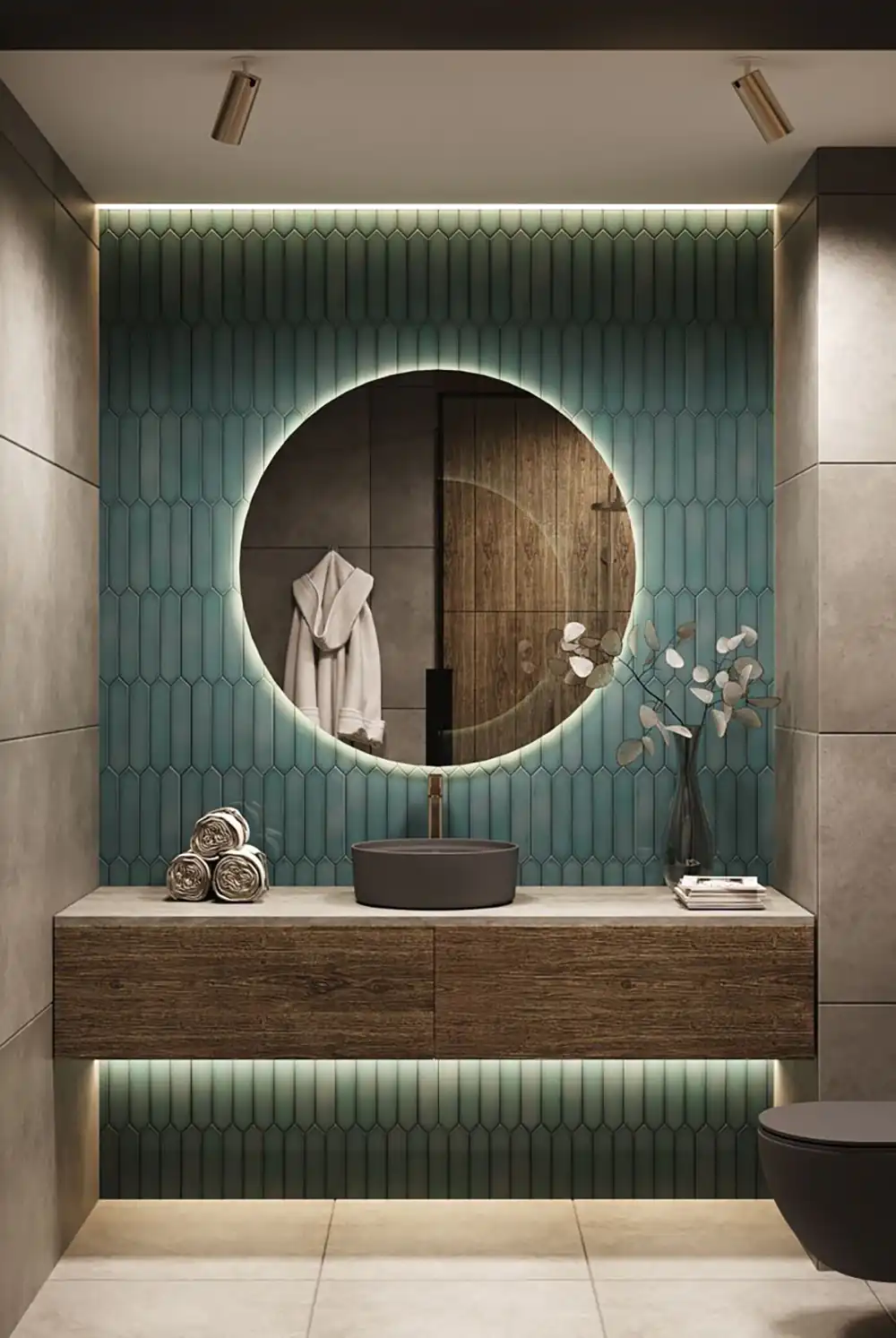 زیباترین کاشی سرویس بهداشتی