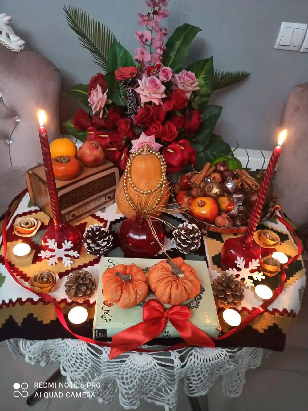 دیزاین میز شب یلدا سنتی