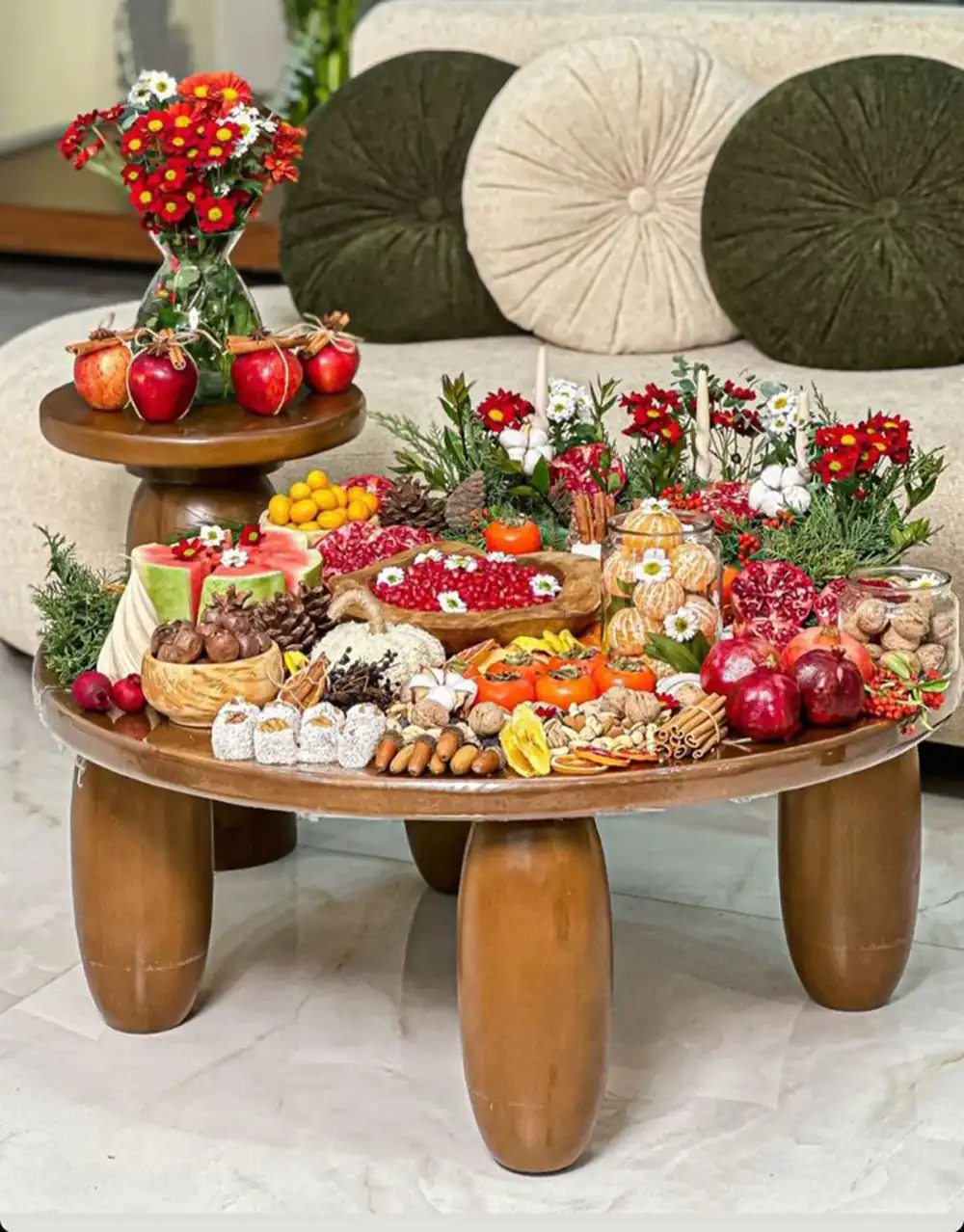دیزاین میز یلدایی عروس