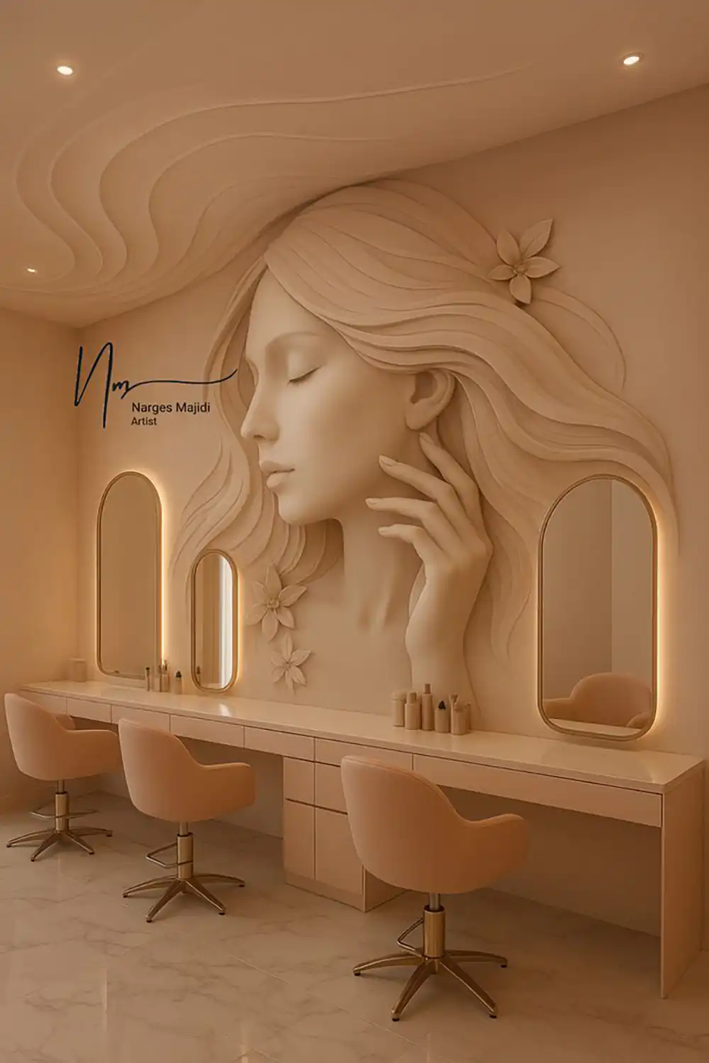 دیزاین سالن زیبایی