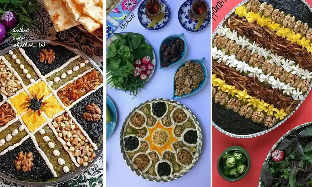 تزیین کشک بادمجان مجلسی