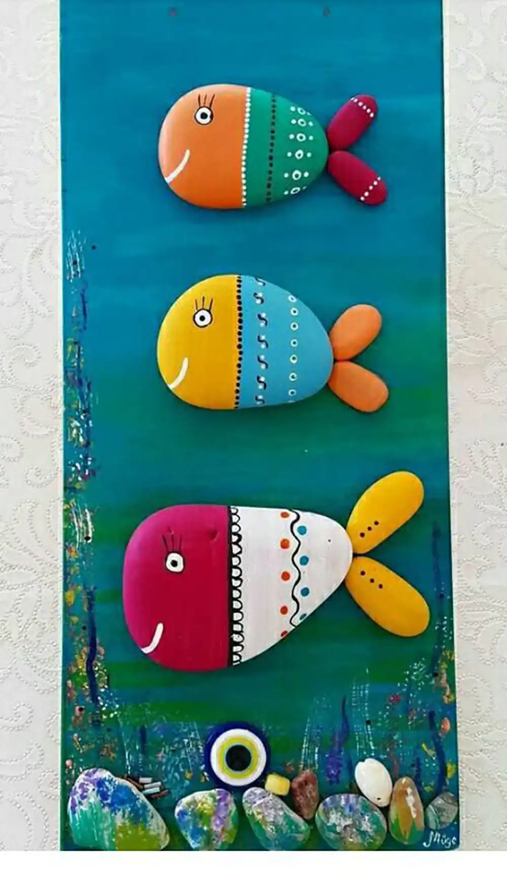 ایده برای کاردستی با سنگ