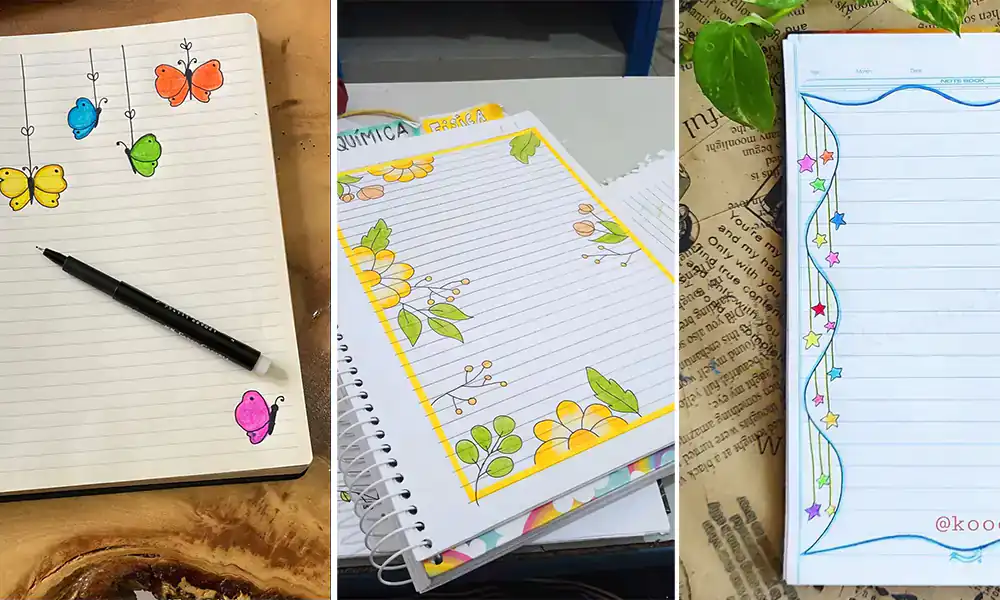 نقاشی ساده برای تزیین دفتر مشق