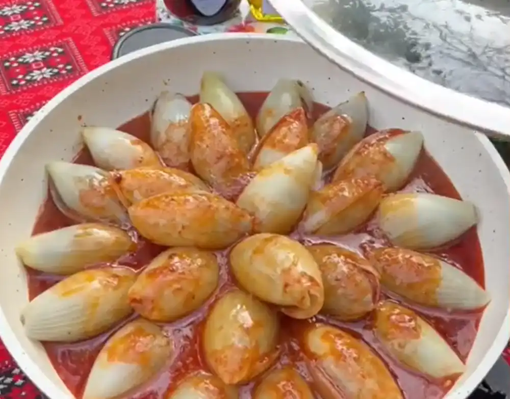 طرز تهیه دلمه پیاز 