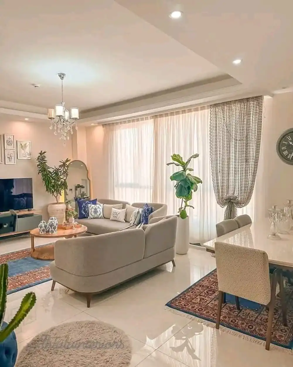 چیدمان پذیرایی تازه عروس