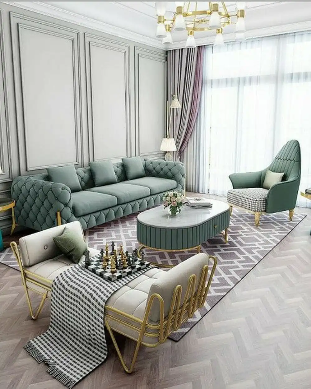 چیدمان مبلمان پذیرایی
