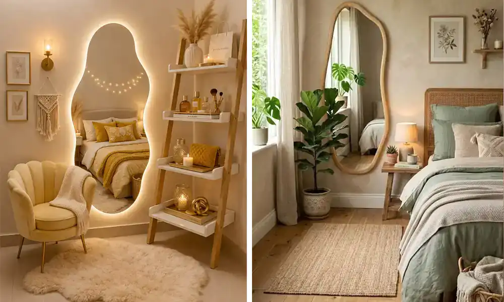 مدل آینه قدی برای اتاق خواب