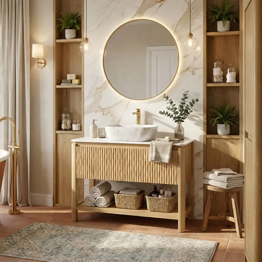 مرتب کردن کابینت زیر روشویی