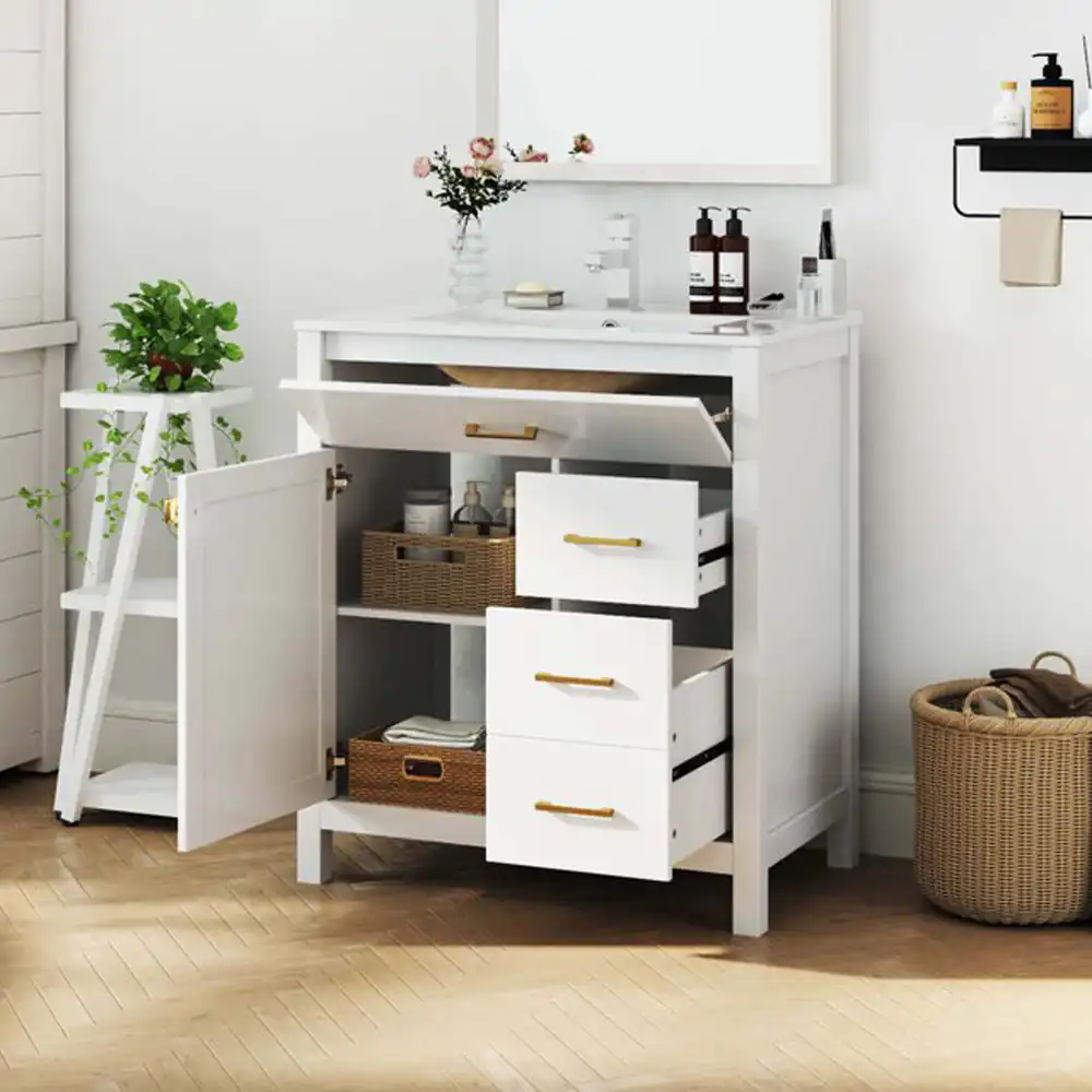 مرتب کردن کابینت زیر روشویی