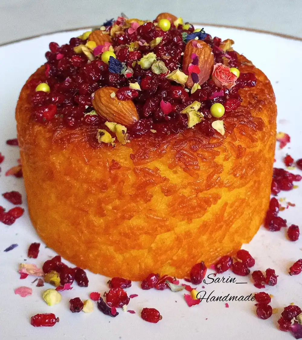 تزیین ته چین مرغ