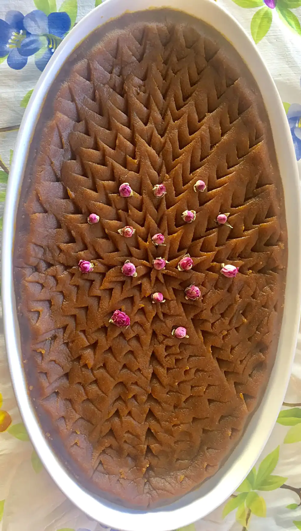 تزیین حلوا ساده