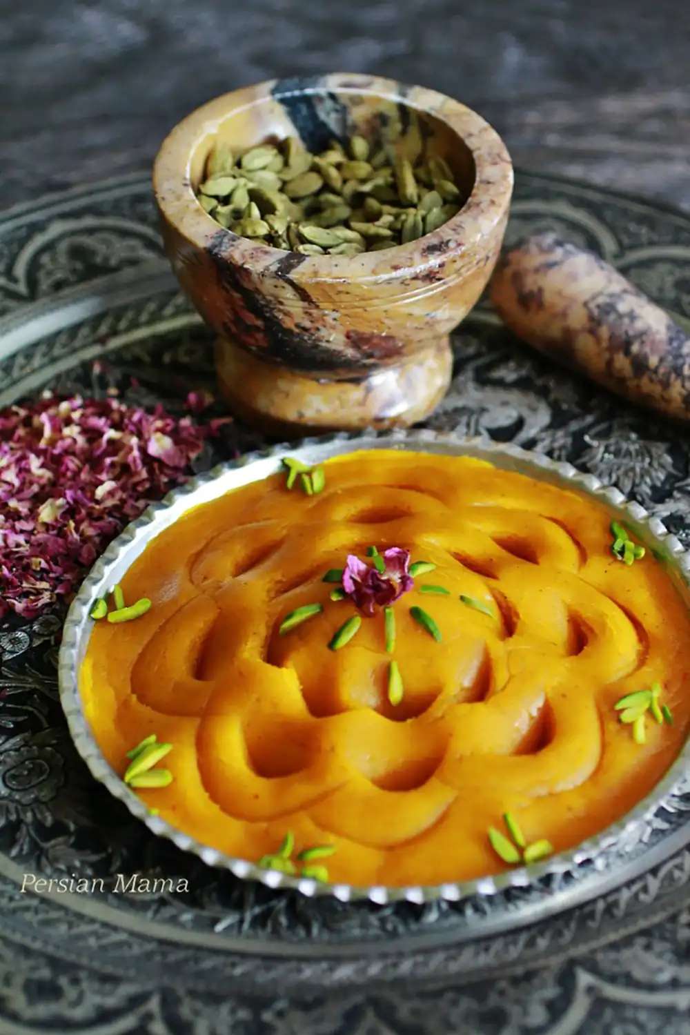 تزیین حلوا ساده