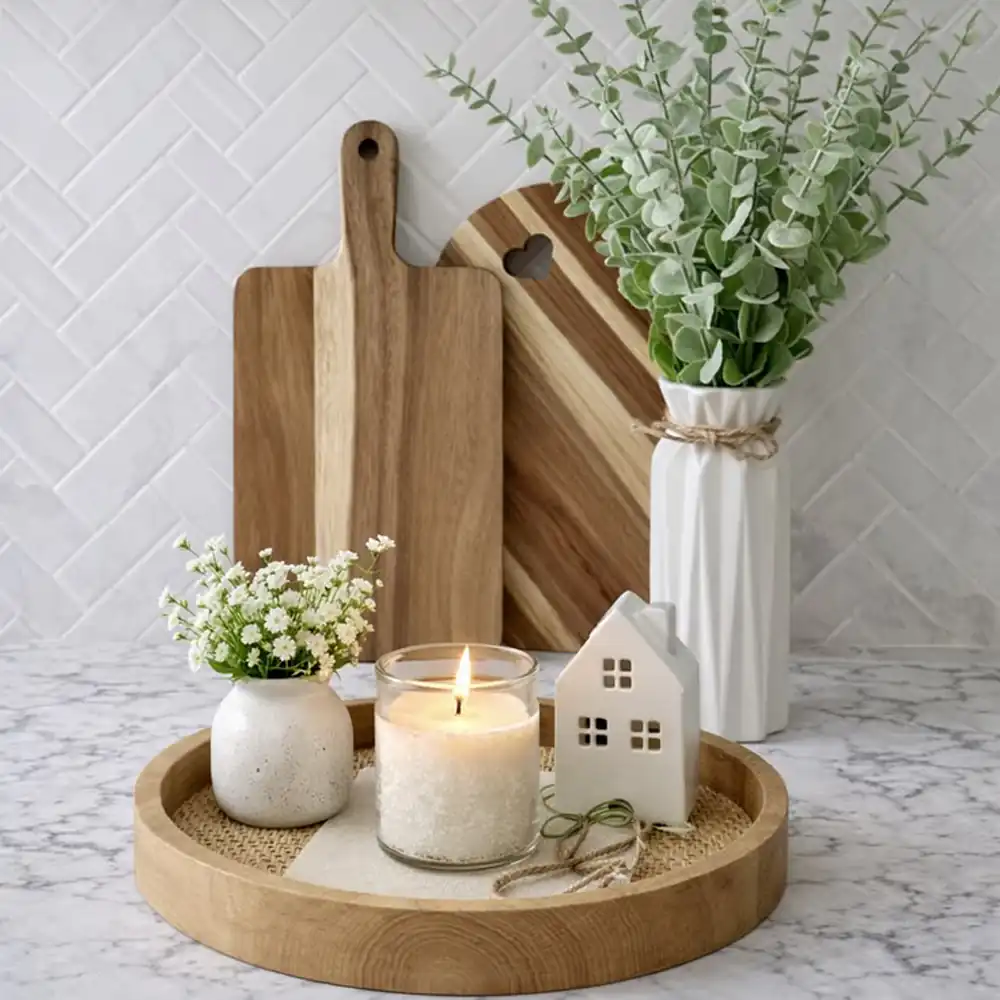 تزیین روی کابینت آشپزخانه