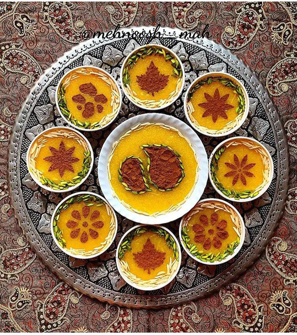 تزیین شله زرد