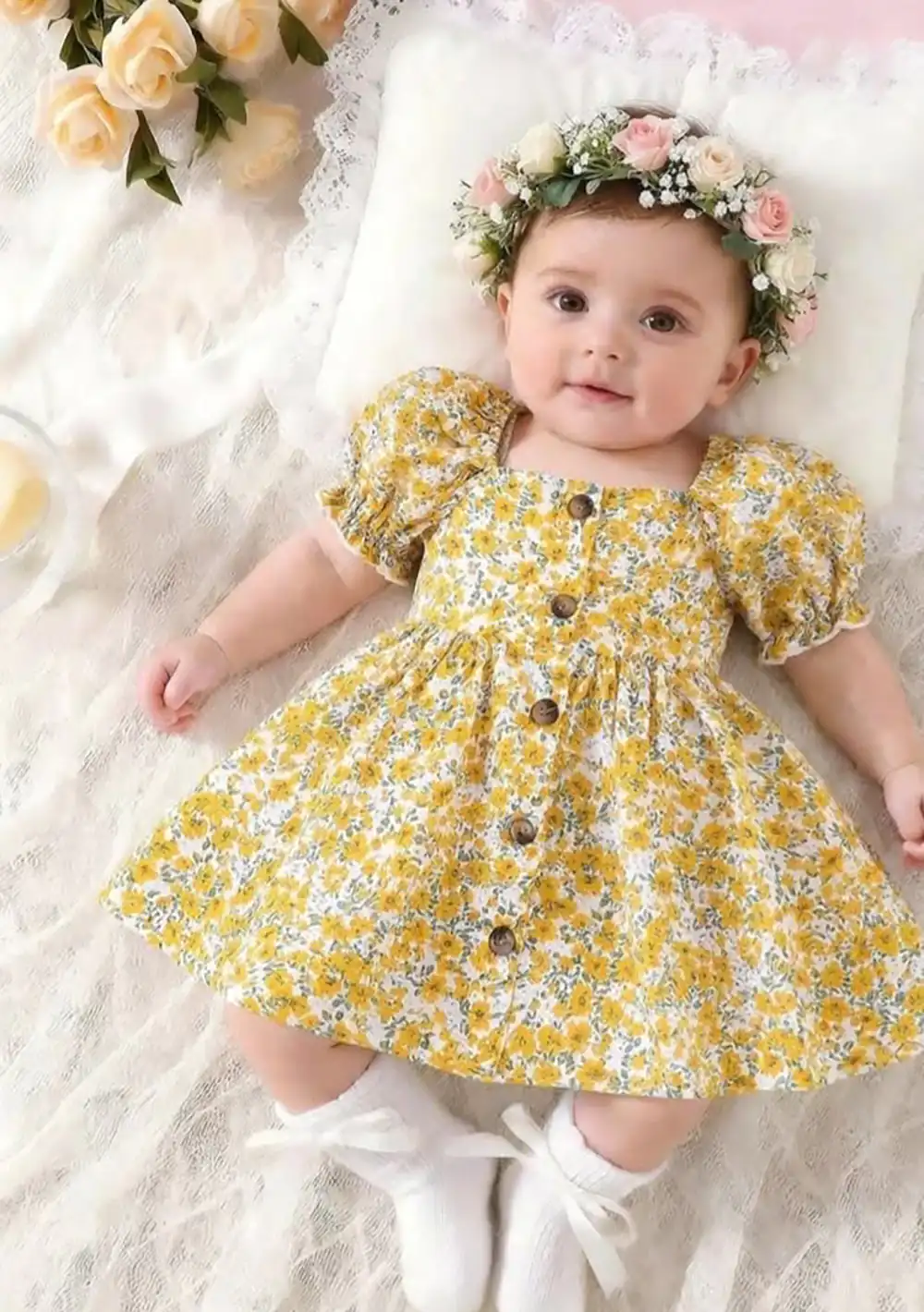 لباس نوزادی دخترانه تابستانی