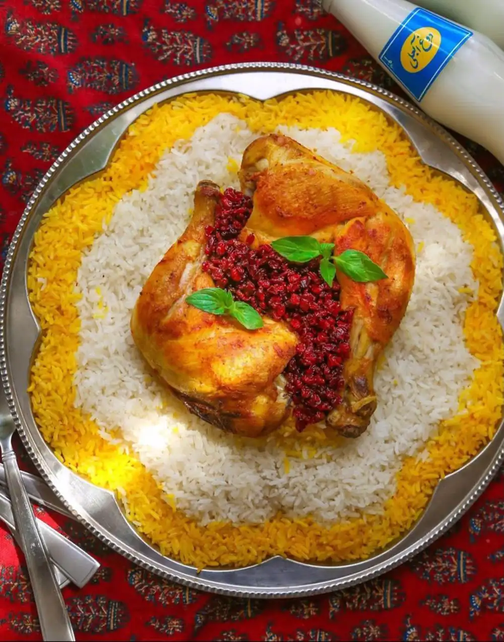 تزیین غذا ساده