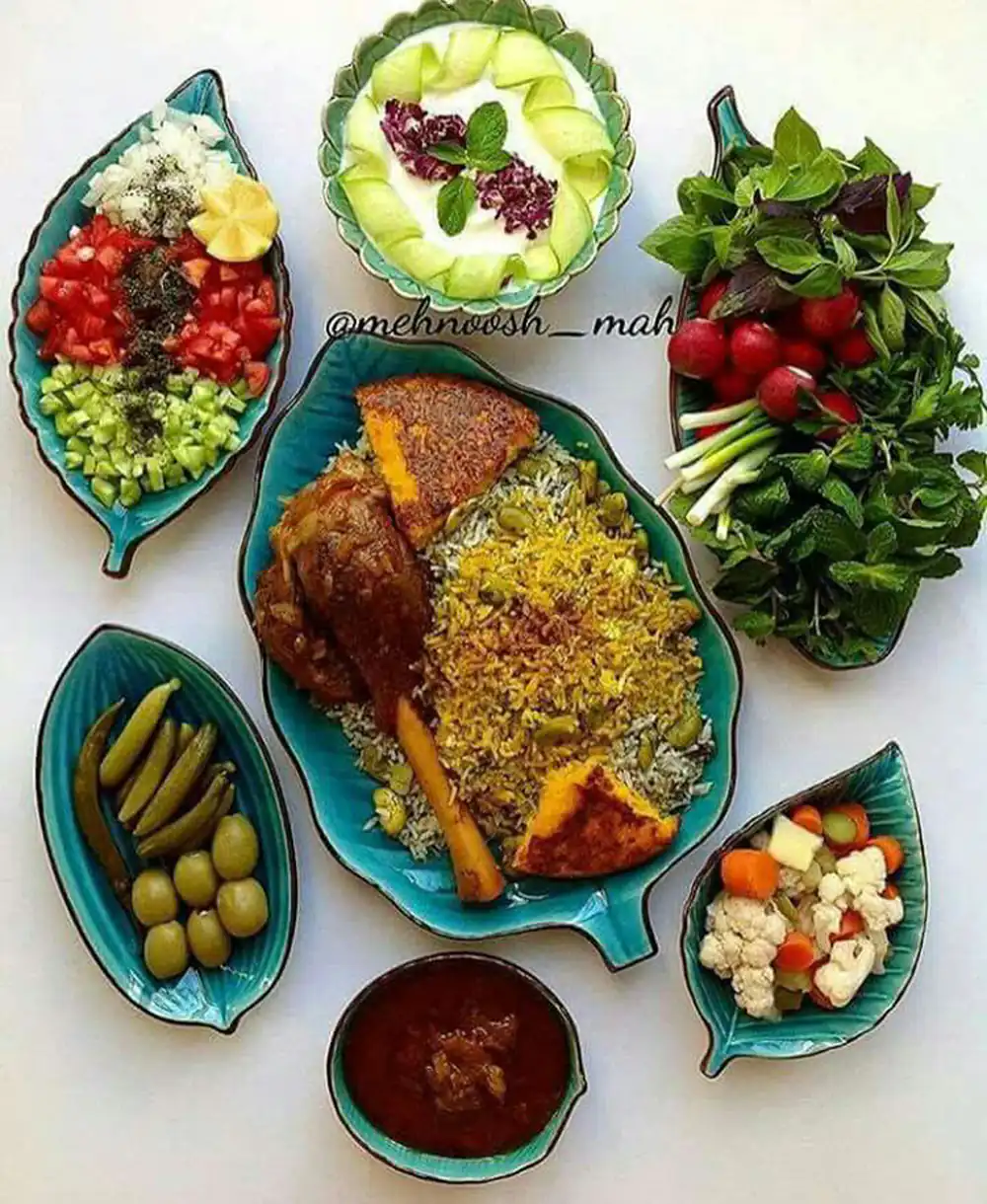 تزیین غذا ساده