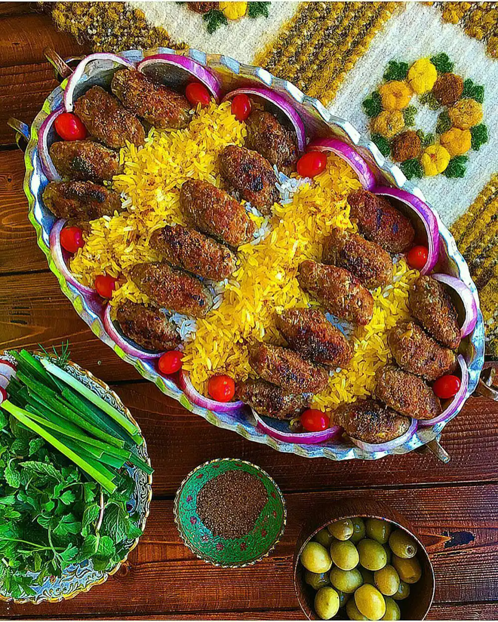 تزیین غذا ساده